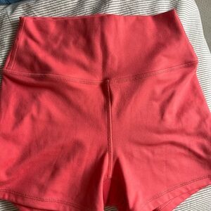 Hollister Women's Bright Coral Bike Shorts